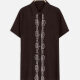 Women's Plus Size Round Neck Short Sleeve Embroidery Casual Shirt 13# Clothing Wholesale Market -LIUHUA