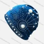 Wholesale Women's Plain Rhinestone Pearl Decor Wrap Strench Muslim Hijab Turban Cap preview