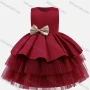 Wholesale Girls Lovely Sleeveless Lace Bow Knot Tiered Dress preview