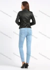 Wholesale Women's Fashion High Waist Button Front Patch Pocket Skinny Jeans - Liuhuamall