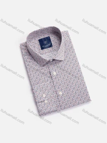 Wholesale Men's Casual Allover Print Collared Long Sleeve Button Down Shirt 205#, LIUHUA CLOTHING WHOLESALE