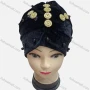 Wholesale Women's Plain Rhinestone Pearl Decor Wrap Strench Muslim Hijab Turban Cap preview