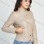 Wholesale Women's Fashion Stand Collar Zip Up Closure PU Leather Motorcycle Jacket preview