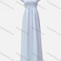 Wholesale Women's Casual Plain Shirred Off Shoulder Ruffle Hem Maxi Dress preview
