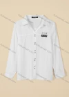 Wholesale Women's Long Sleeve Button Front Decor Plain T-Shirt - Liuhuamall