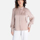 Women's Casual Plain Turtleneck Long Sleeve Blouse Apricot Clothing Wholesale Market -LIUHUA