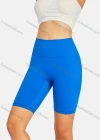 Wholesale Women's Athletic Plain Elastic High Waist Hip Lifting Biker Shorts YK5112# - Liuhuamall