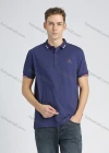 Wholesale Men's Cotton Casual Plain Embroidery Short Sleeve Polo Shirt - Liuhuamall