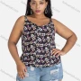 Wholesale Women's Casual Sweetheart Loose Fit Floral Tank Top preview
