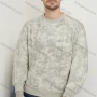 Wholesale Men's Light Gray Long - sleeve Sweatshirt – Unique ZOEIEND Abstract Print, Trendy Streetwear Bulk Order preview