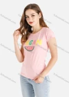 Wholesale Women's Casual Letter Fruit Print Short Sleeve Round Neck Tee - Liuhuamall