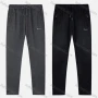 Wholesale Men's Sporty Plain Drawstring Zipper Pockets Letter Pants preview