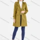 Wholesale Women's Plain Double Breasted Buckle Belted Casual Trench Coat 061# 19# Clothing Wholesale Market Liuhua
