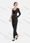 Wholesale Women's Fashion Elegant One Shoulder Cami Ankle Length Straight Leg Jumpsuit With Belt - Liuhuamall
