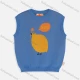 Wholesale Kid's Casual Crew Neck Sleeveless Cartoon Graphic Knit Sweater Vest MB23AMY701# Blue Clothing Wholesale Market Liuhua