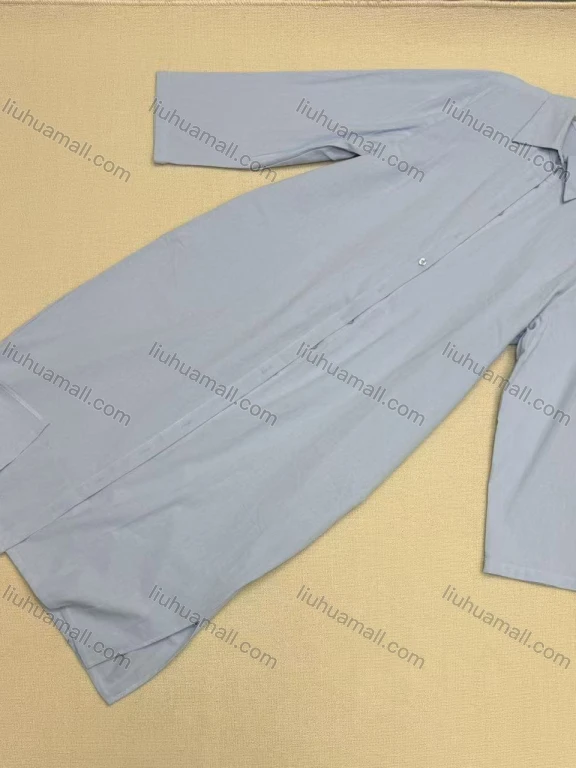 Wholesale Women's Washed Cotton Oversized Shirt Dress