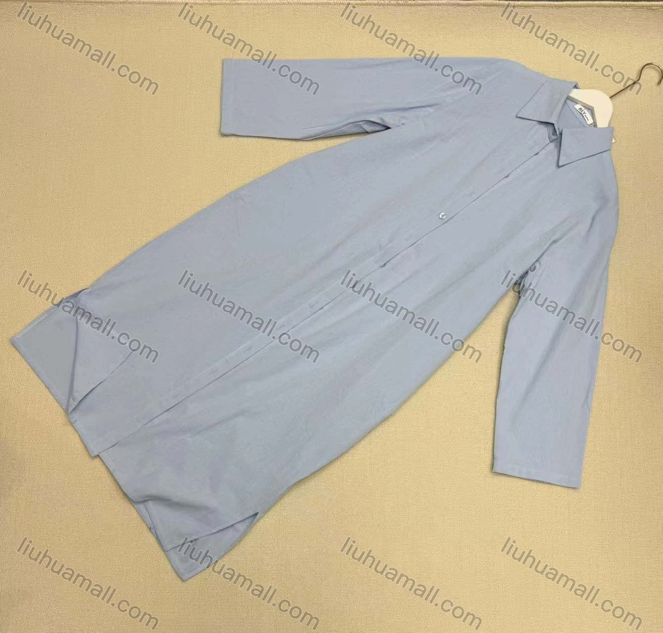 Wholesale Women's Washed Cotton Oversized Shirt Dress