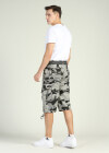 Wholesale Men's Camo Print Belted Flap Pockets Cargo Shorts - Liuhuamall