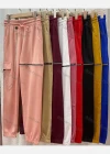 Wholesale Women's Casual Plain Chain Decro Drawstring Zip Sweatpants - Liuhuamall