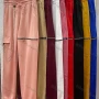 Wholesale Women's Casual Plain Chain Decro Drawstring Zip Sweatpants preview