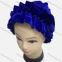 Wholesale Women's Plain Pearl Decor Ruffle Trim Strench Muslim Hijab Turban Cap preview