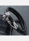 Wholesale Genuine Leather Stainless Steel Magnetic Buckle Bracelet PW753# - Liuhuamall