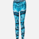 Women's Athletic Water-bubble Print Tie Dye High Waist Yoga Elasticity Leggings Blue Clothing Wholesale Market -LIUHUA