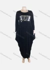 Wholesale Women's African Plus Size Crew Neck Long/Short Sleeve Pockets Loose Fit Dress 8812# - Liuhuamall