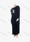 Wholesale Women's African Plus Size Crew Neck Long/Short Sleeve Pockets Loose Fit Dress 8812# - Liuhuamall
