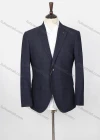Wholesale Men's Formal Lapel Long Sleeve Two Buttons Flap Pockets Plain Blazer Jackets - Liuhuamall