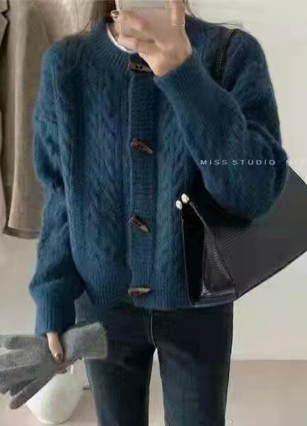 Women's Casual Cable Knit Plain Loose Fit Long Sleeve Coat Jacket #710, Clothing Wholesale Market -LIUHUA, Coats%20%26%20Jackets
