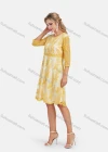 Wholesale Women's Elegant A-Line Scallop Edge Sheer Sleeve Embroidery Short Dress - Liuhuamall