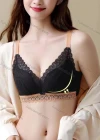 Wholesale Women's Lace Applique Back Breasted Bra - Liuhuamall