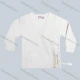 Wholesale Girl's Casual V Neck Long Sleeve Drawstring Button Down Knit Sweater White Clothing Wholesale Market Liuhua