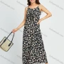 Wholesale Women's Spaghetti Strap Allover Floral Print Casual Tie Front Cami Maxi Dress preview