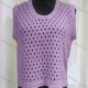 Wholesale Women's Casual Round Neck Sleeveless Mesh Knit Plain Cover Up 526# Clothing Wholesale Market Liuhua