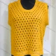 Wholesale Women's Casual Round Neck Sleeveless Mesh Knit Plain Cover Up 544# Clothing Wholesale Market Liuhua