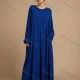 Wholesale Women's Casual Loose Fit Long Sleeve Maxi Dress #LHB004 Blue Clothing Wholesale Market Liuhua