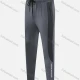 Wholesale Men's Casual & Sporty Striped Letter Print Drawstring Elastic Waist Ankle Length Joggers 1205# Gray Clothing Wholesale Market Liuhua