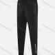 Wholesale Men's Casual & Sporty Striped Letter Print Drawstring Elastic Waist Ankle Length Joggers 1205# Black Clothing Wholesale Market Liuhua