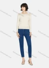Wholesale Women's Casual Plain Rhinestone Round Neck Long Sleeve Sweater - Liuhuamall