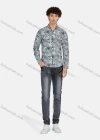 Wholesale Men's Casual Floral Print Long Sleeve Shirt 1706# - Liuhuamall