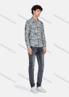 Wholesale Men's Casual Floral Print Long Sleeve Shirt 1706# - Liuhuamall