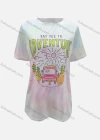 Wholesale Women's Casual Carton Graphic Round Neck Short Sleeve Tee - Liuhuamall