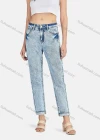Wholesale Women's Casual Plain High Waist Straight Leg Ankle Length Jean - Liuhuamall