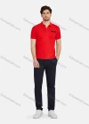 Wholesale Men's Casual Plain 100% Cotton Short Sleeve Labelled Polo Shirt 2209# - Liuhuamall