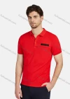 Wholesale Men's Casual Plain 100% Cotton Short Sleeve Labelled Polo Shirt 2209# - Liuhuamall