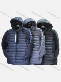Wholesale Men's Casual Hooded Long Sleeve Zipper Plain Puffer Jacket, LIUHUA CLOTHING WHOLESALE