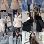Wholesale Women's Casual Faux Fur Hood Long Sleeve Zipper Plain Parka Winter Coat preview