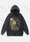 Wholesale Men's Fashion 100%Cotton Graphic Distressed Long Sleeve Hoodie Pullover Sweatshirt SML37# - Liuhuamall